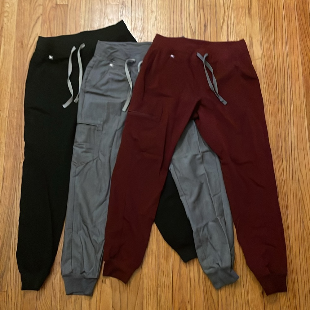 Lot of 3 FIGS Jogger Scrubs